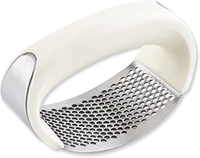 Knoflookenpers RVS met Ergonomische Handgreep Zwart Rood Keukengereedschap voor Knoflook Gember Groenten | Sansoti