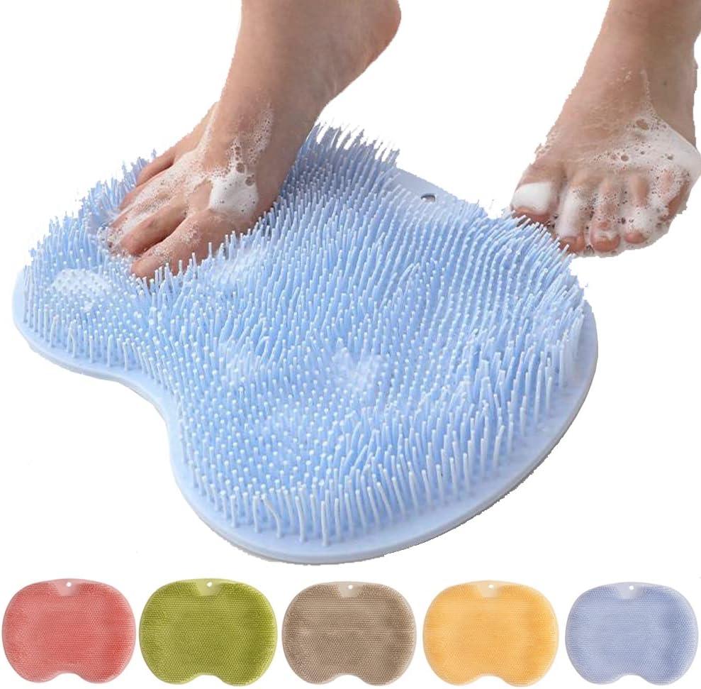 Fußmassage Duschmatte mit Saugnäpfen – freihändiges Fußpeeling & Massage | Restfield