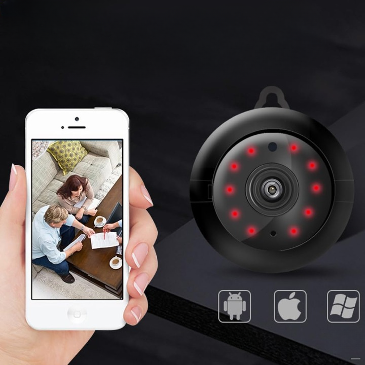 Discreet HD Beveiligingscamera 1080p met Magnetische Montage Draadloos Wifi Nachtzicht Bewegingsdetectie | Sansoti