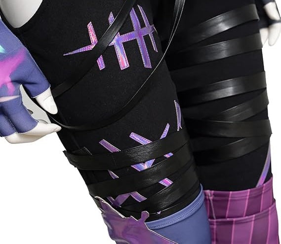Anime 3D-Printed Purple Zentai Jumpsuit Cosplay Costume for Halloween, Gaming Parties, Carnival and Fancy Dress | Sansoti