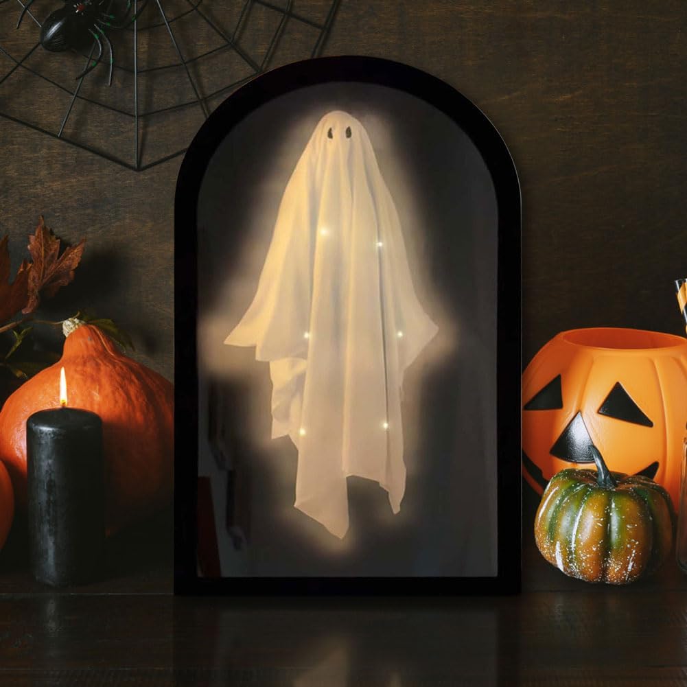Hologram Ghost Wall Mirror Halloween Decoration Living Room Wall Decor Party Decoration Spooky Interior | Sansoti