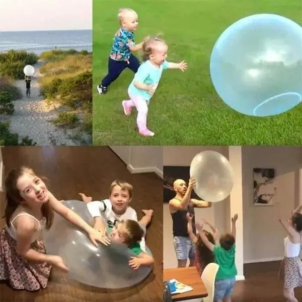 Opblaasbare Stretchbal voor Kinderen – Waterbestendig Speelgoed voor Buiten en Binnen – Robuust TPR-Materiaal – Draagbaar Speelplezier | Sansoti
