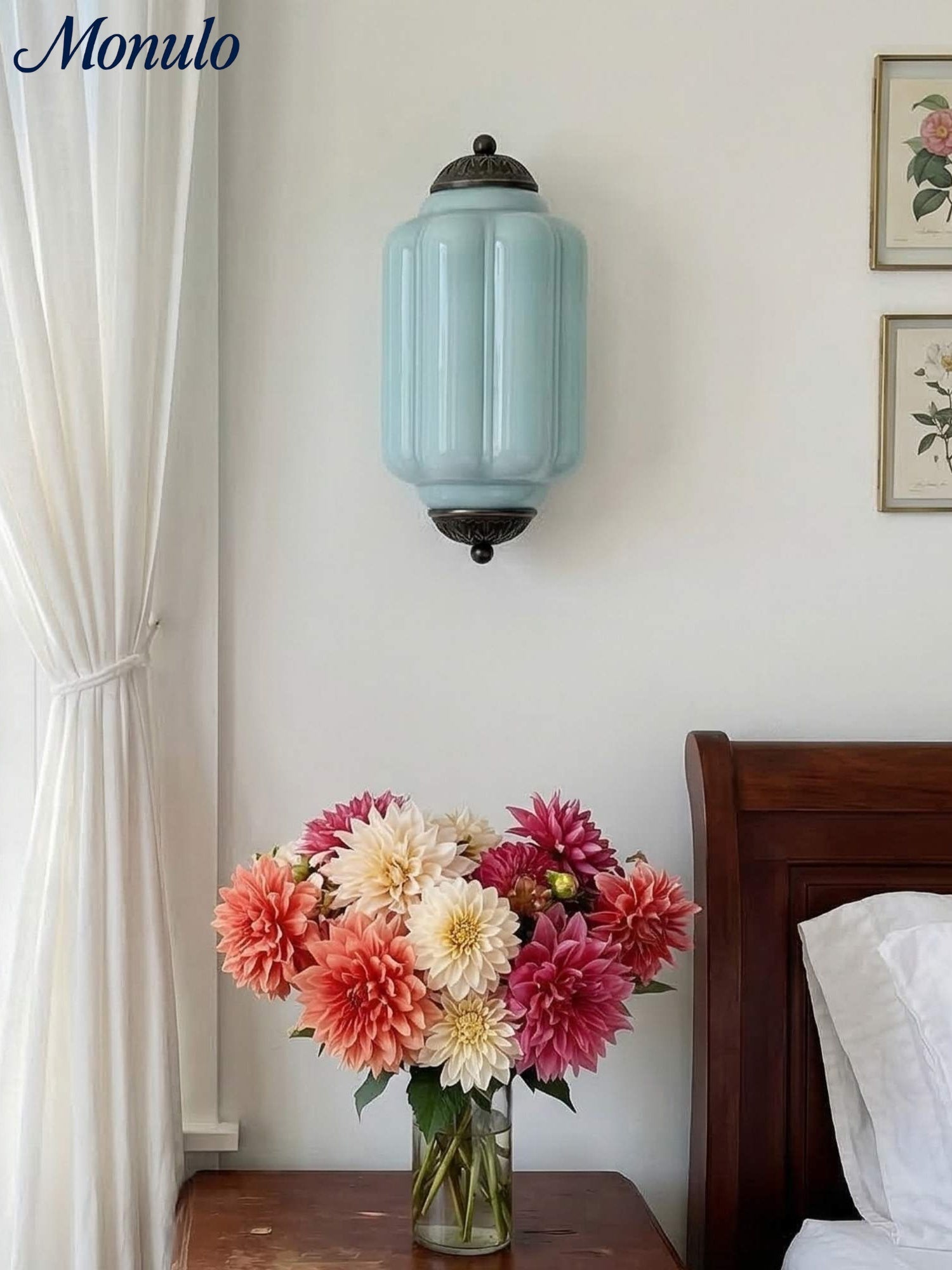 Wandlamp Melkglas voor Slaapkamer Gang Scandinavische Stijl | Sansoti