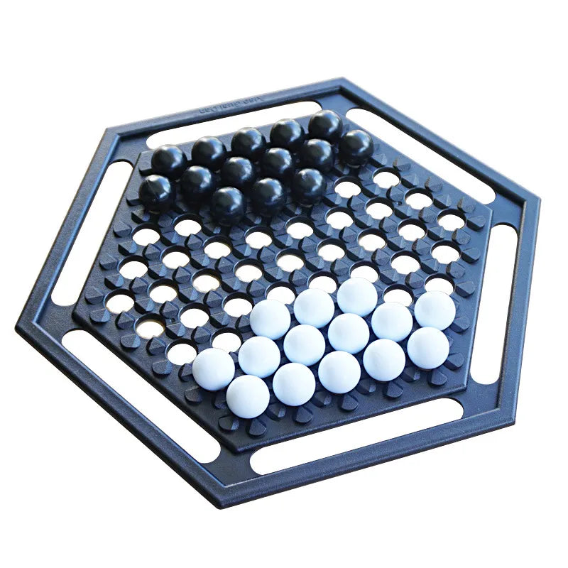Strategic Marble Game for Two Players – Classic Board Game with Concentration Training and Logical Thinking | Sansoti