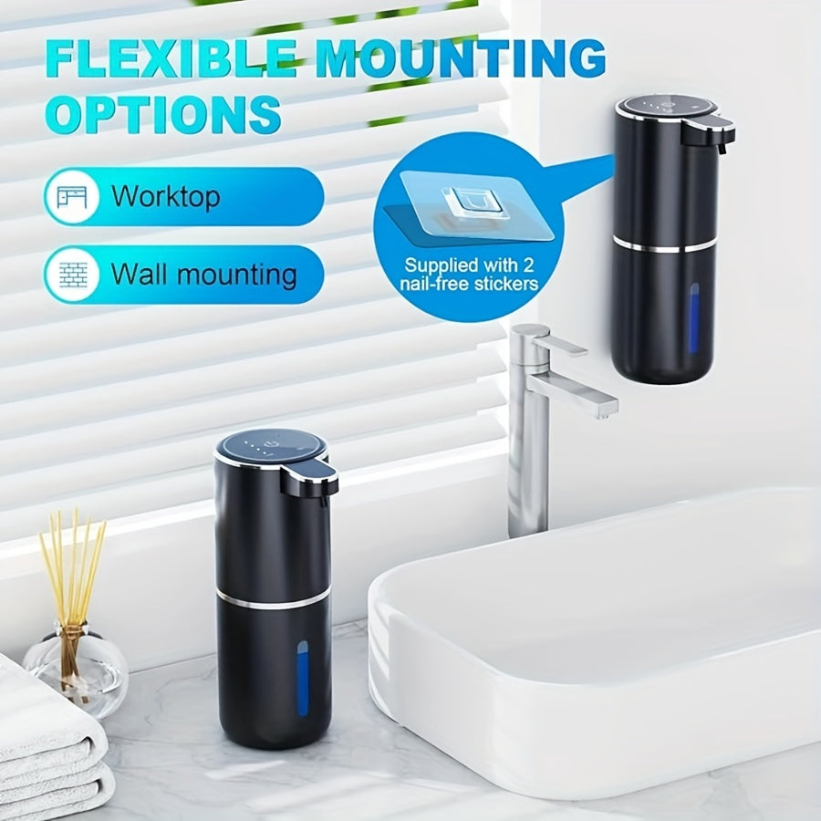 Automatische Zeepdispenser Sensor 380ml Kunststof Wit Badkamer Keuken Wandmontage Schuimdispenser USB Oplaadbaar | Sansoti