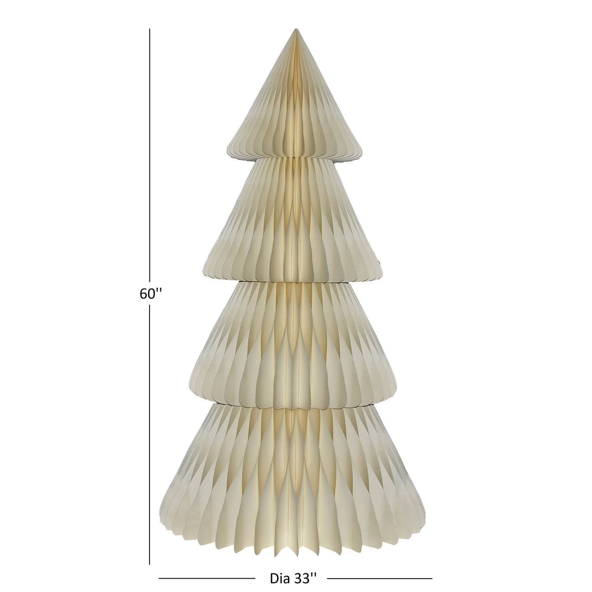 Decoratieve Papieren Boom 30cm Honingraat Structuur Vouwbaar Interieurobject Feestdecoratie Tafelornament | Sansoti