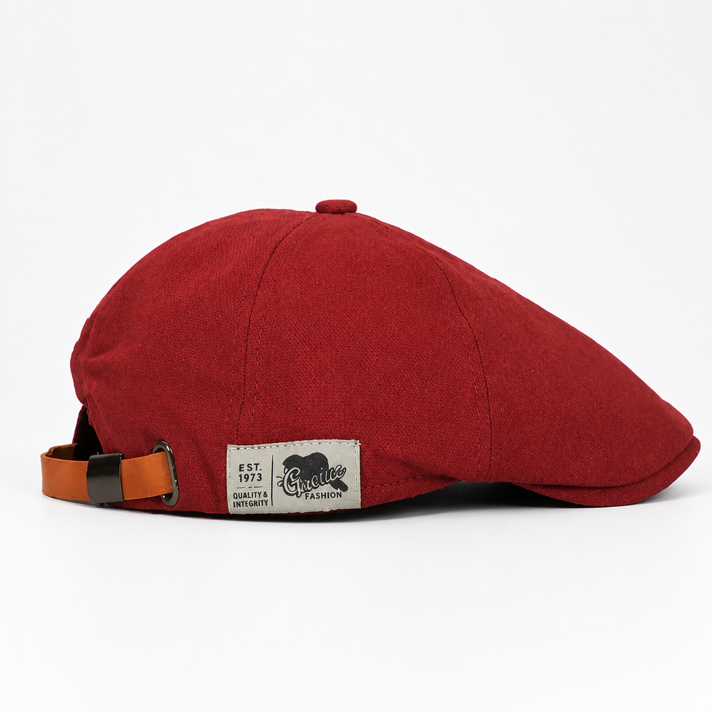 Adjustable Cotton Flat Cap for Men Lightweight Breathable Classic Casual Headwear Retro Style | Sansoti