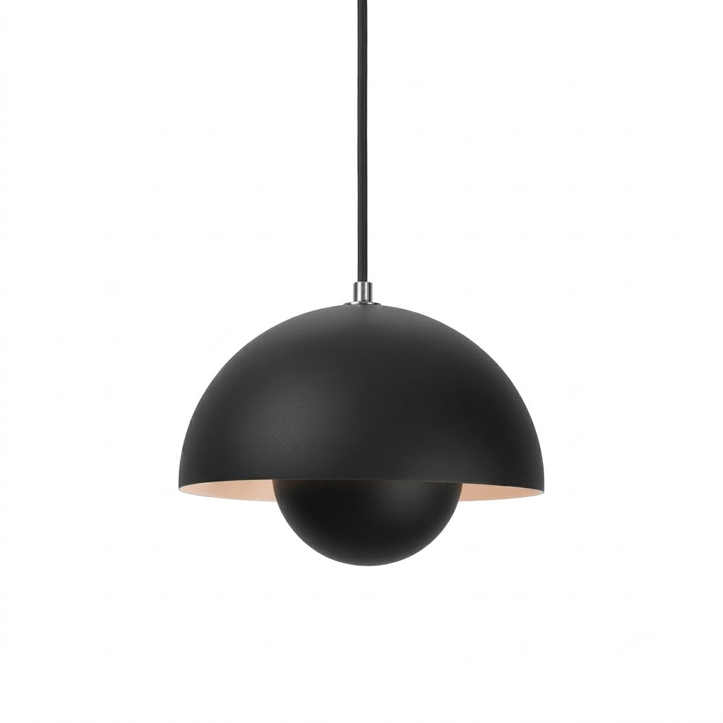 Suspension avec jardinière, design scandinave, métal E27, lumière blanc chaud, câble réglable, pour salon ou cuisine | Sansoti