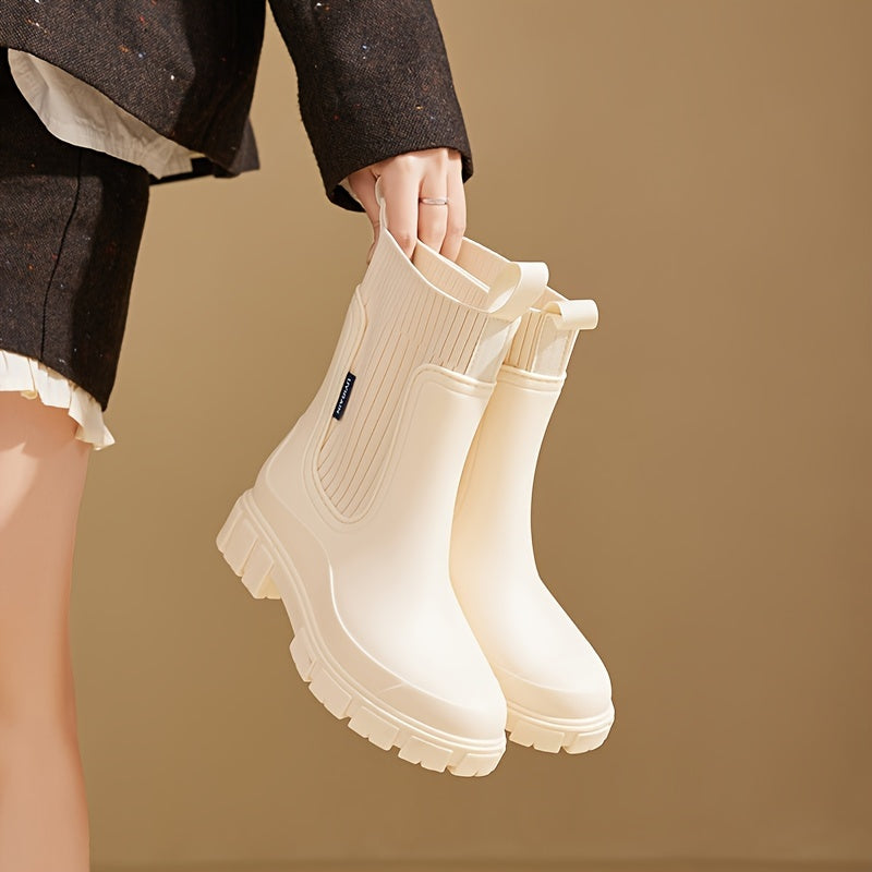Waterdichte Regenlaarzen Dames Laag Model Antislip Zool Tuinwerk Stadswandeling Flexibele Pasvorm Comfortabel | Sansoti