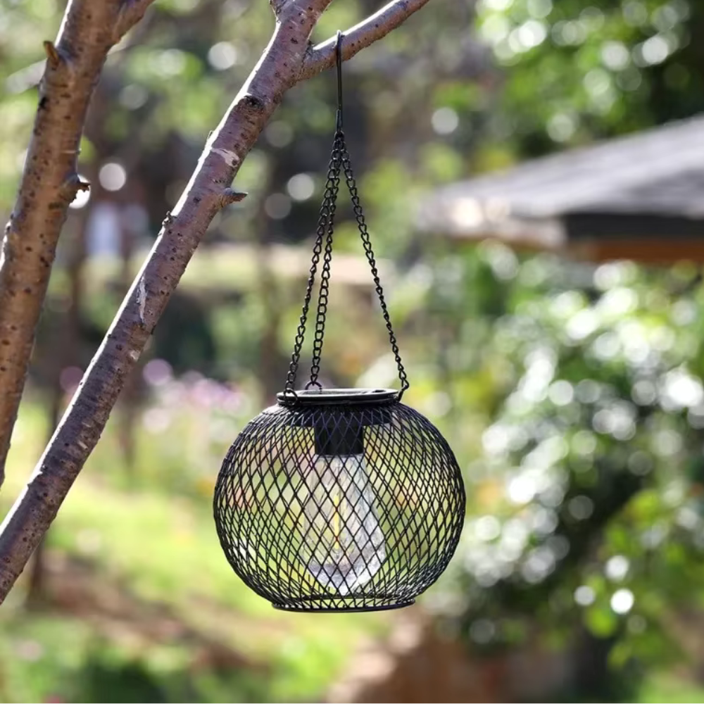 Solar Garden Lantern with Automatic Dusk Sensor IP65 Waterproof Hanging LED Outdoor Lighting for Garden | Sansoti