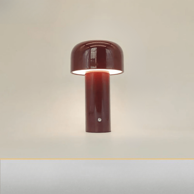 Lampe de table champignon rechargeable sans fil LED 25cm design | Restfield