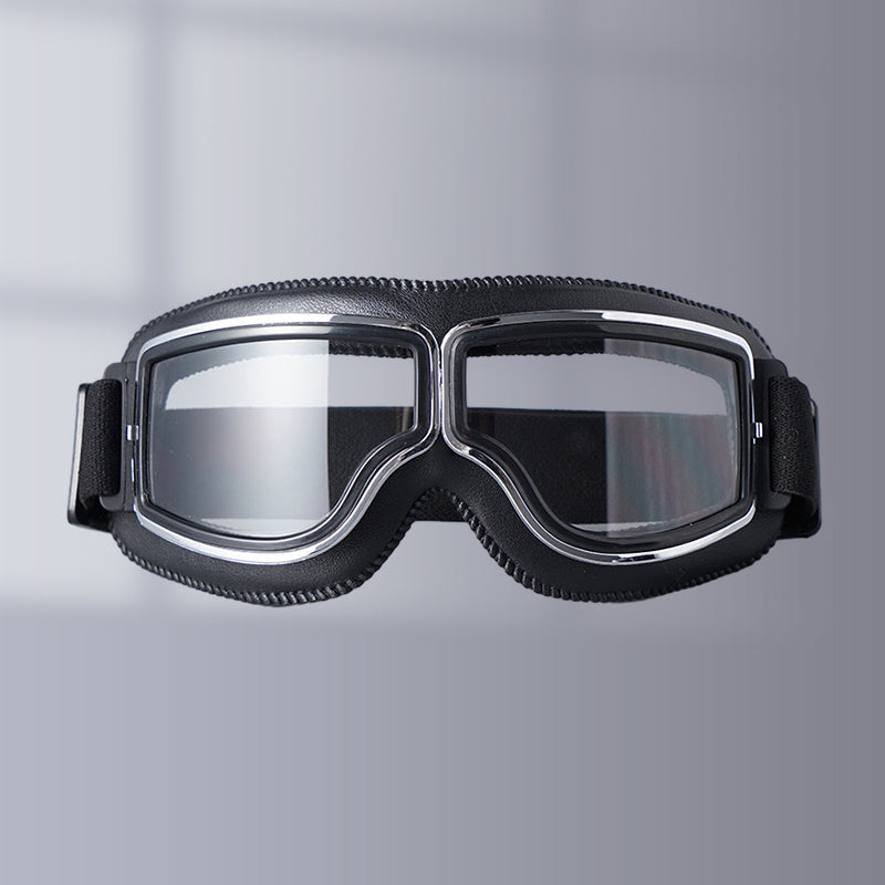 Retro Motorgoggles met Beschermglazen en Verstelbare Band | Sansoti