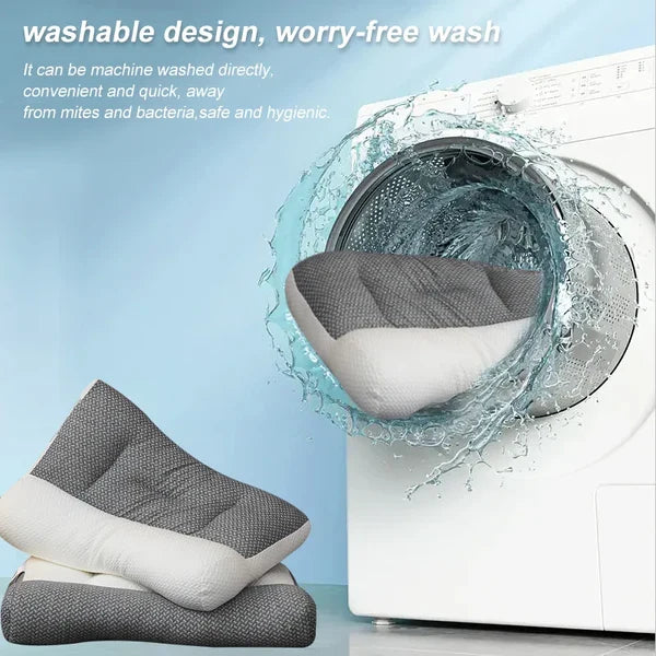 Oreiller cervical ergonomique en mousse à mémoire de forme pour dormir sur le côté ou sur le dos, soutien optimal du cou, confort | Sansoti