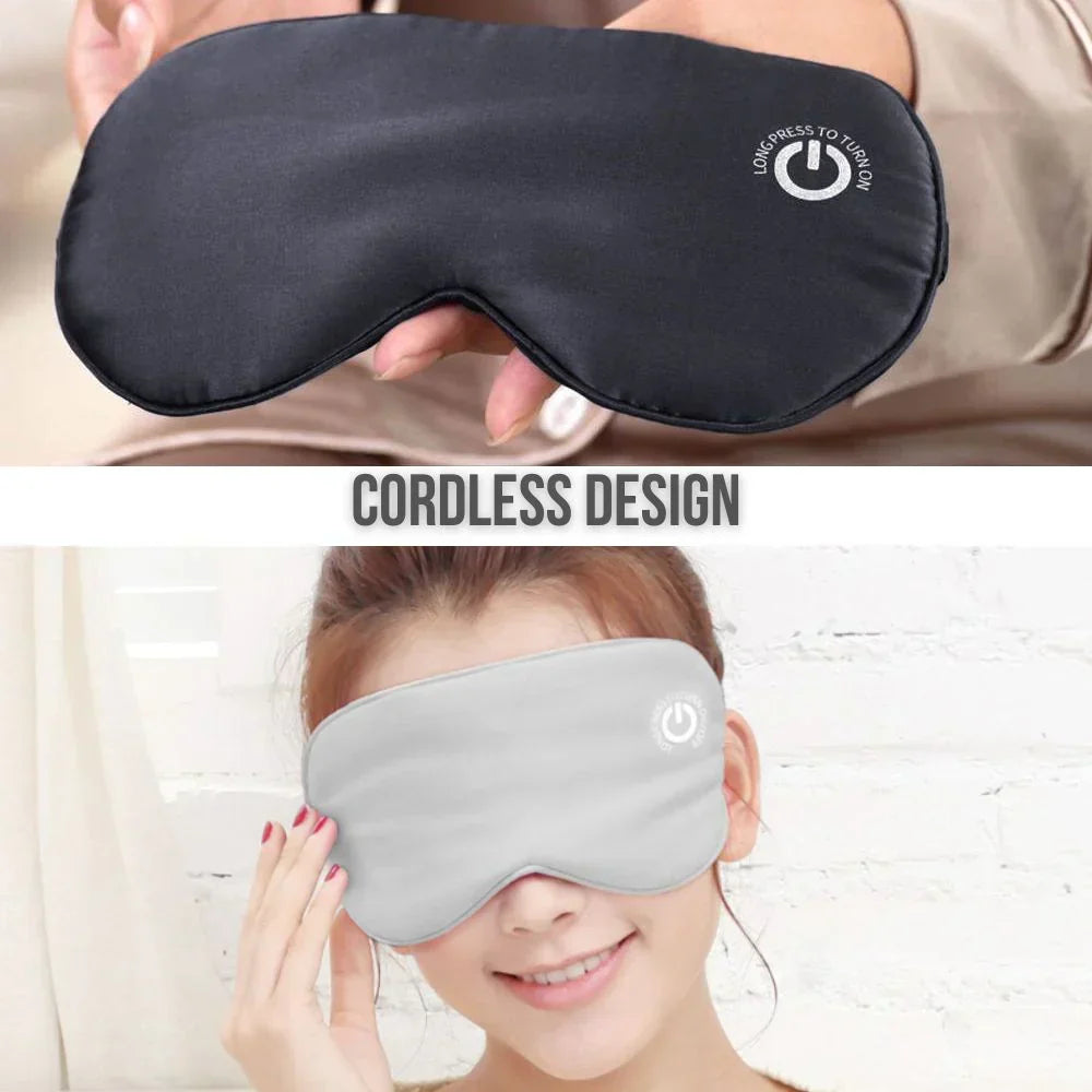 Heated Eye Mask Wireless with 3 Heat Settings USB Rechargeable for Relaxation at Home or on the Go | Sansoti