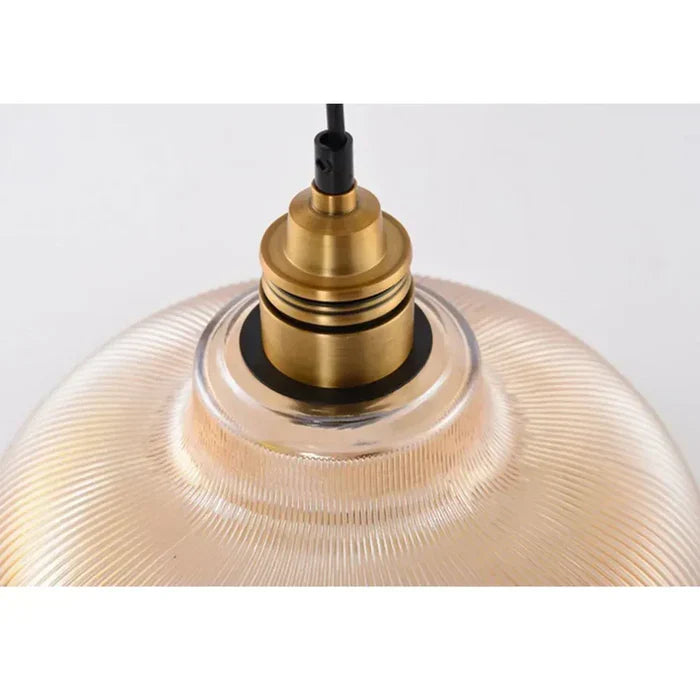 Hanglamp Glas met Metalen Frame Amber Transparant voor Eettafel Woonkamer Hal Moderne Verlichting 120cm | Sansoti