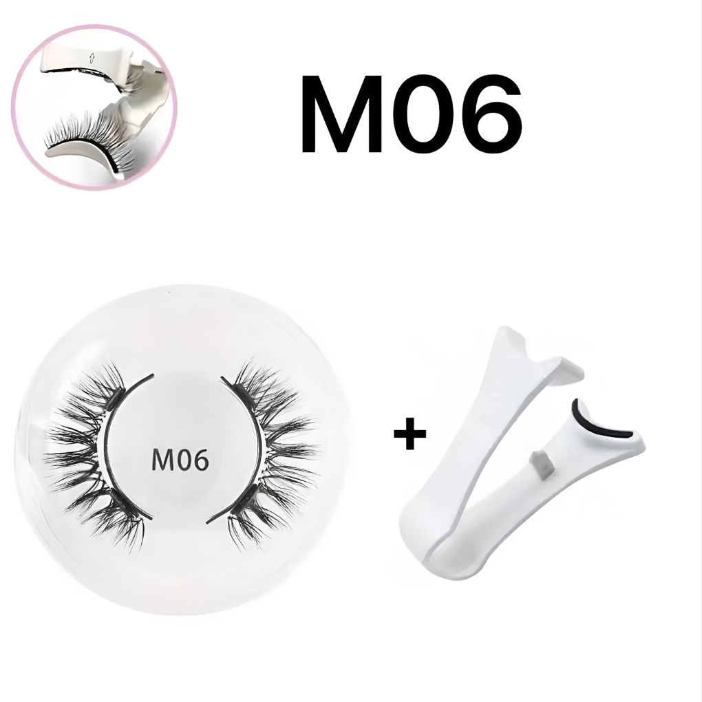Magnetische Kunstwimpers Set met Pincet - Herbruikbaar - Lijmvrij Aanbrengen - Natuurlijke Look - Valse Wimpers | Sansoti