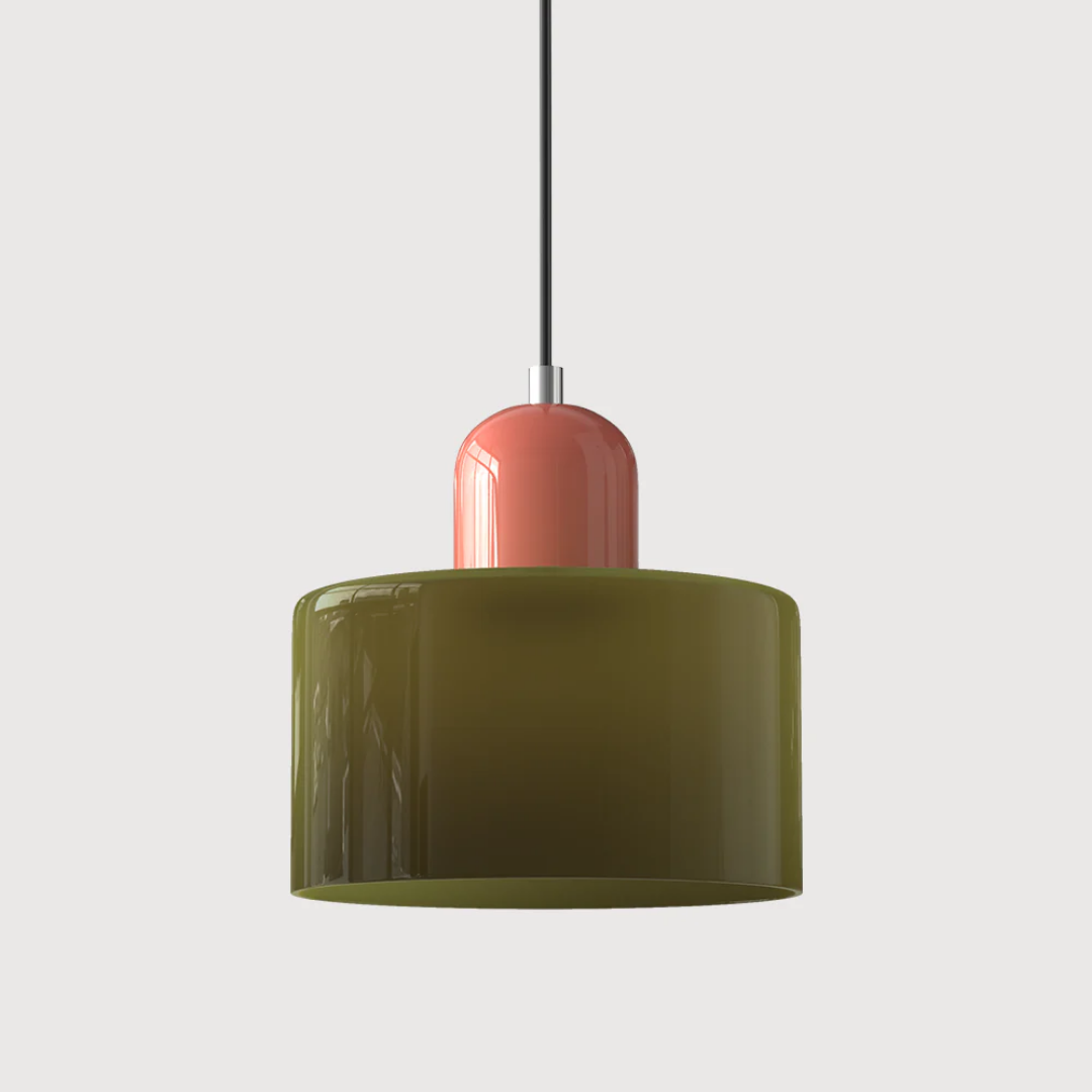 Sansoti | Lismeno Retro Hanglamp – Glazen Hanglamp met Warm Licht voor Eettafel, Keuken & Woonkamer