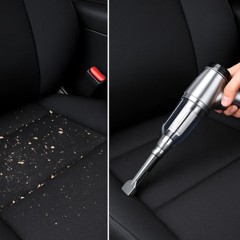 Draadloze Handstofzuiger voor Auto 95.000PA – Krachtige Compacte Autostofzuiger met USB-C Opladen | Sansoti