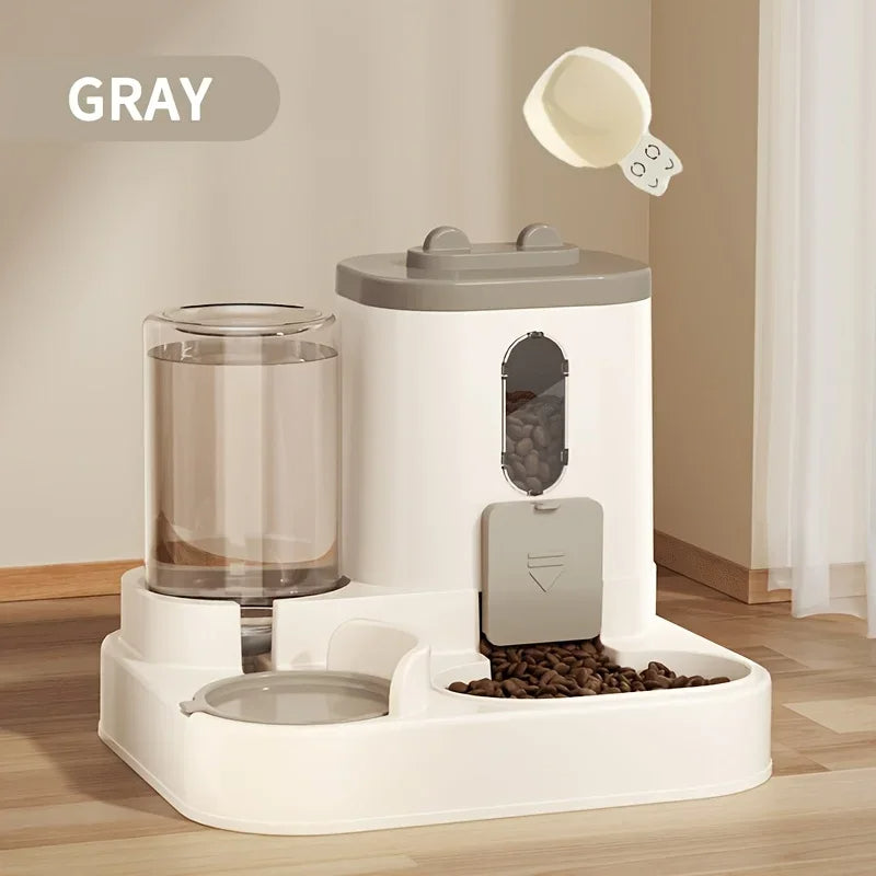 Mangeoire et abreuvoir automatiques pour animaux domestiques à gravité, pour chiens et chats, distributeur de nourriture anti-basculement | Sansoti