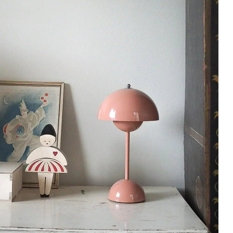Designer Flower Table Lamp Metal with Dimmer Scandinavian Style | Sansoti
