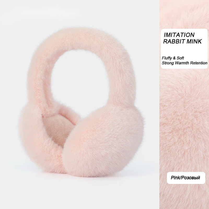 Pluche Oorwarmers Winter met Opvouwbaar Design voor Dames en Heren Comfortabel Zacht Luxe Warmte Accessoire | Sansoti