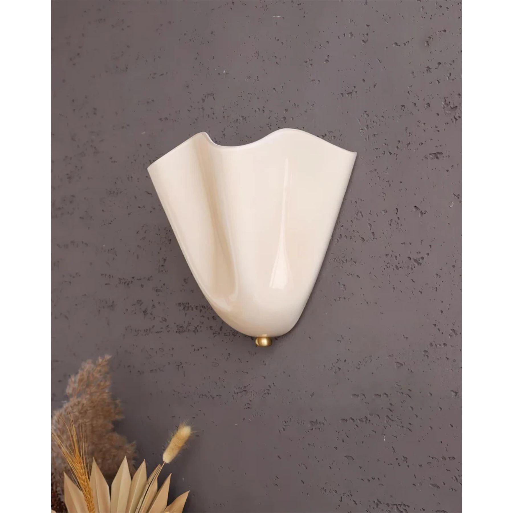 Glazen wandlamp 2x E27 glas beige badkamer hal woonkamer dimbare wandverlichting vochtbestendig | Sansoti