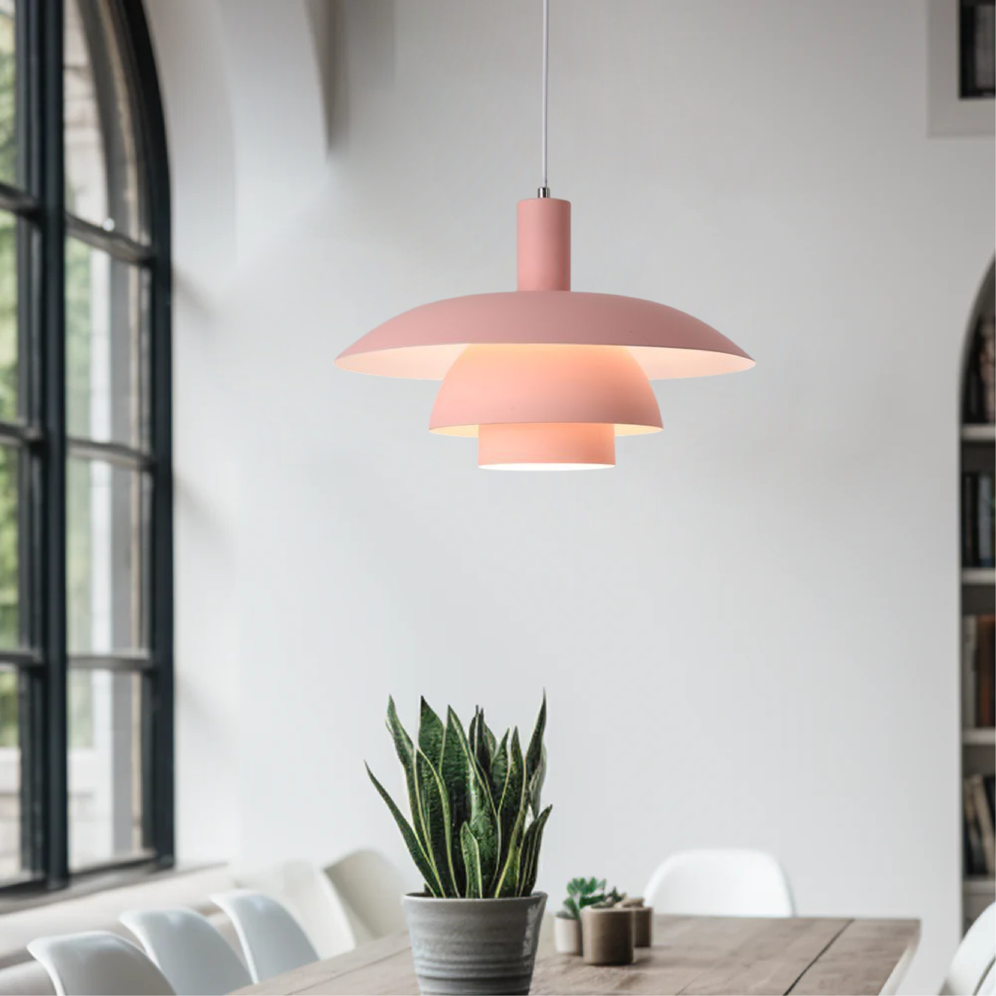 Skandinavische Design-Pendelleuchte aus Metall mit sanft diffusem LED-Licht für zeitlose Interieurs | Restfield