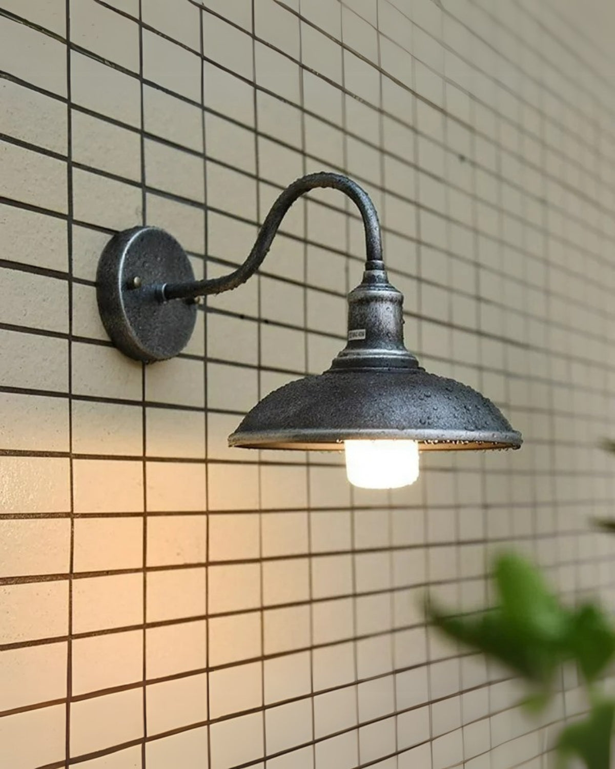 Vierkante Buitenlamp met Minimalistisch Frame Zwart Bruin Zilver 24x23cm 29x23cm Tuinverlichting Wandlamp Buiten Moderne Buitenlamp Terrasverlichting | Sansoti