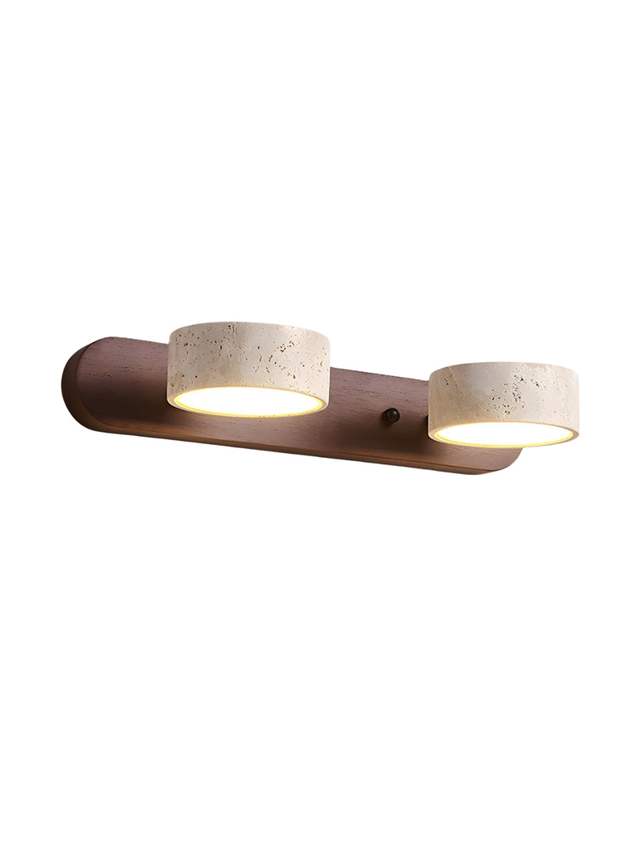 Wandlamp met meerdere lichtpunten natuursteen modern badkamerverlichting warmwit koelwit 2-3-4 lichts stenen armatuur | Sansoti