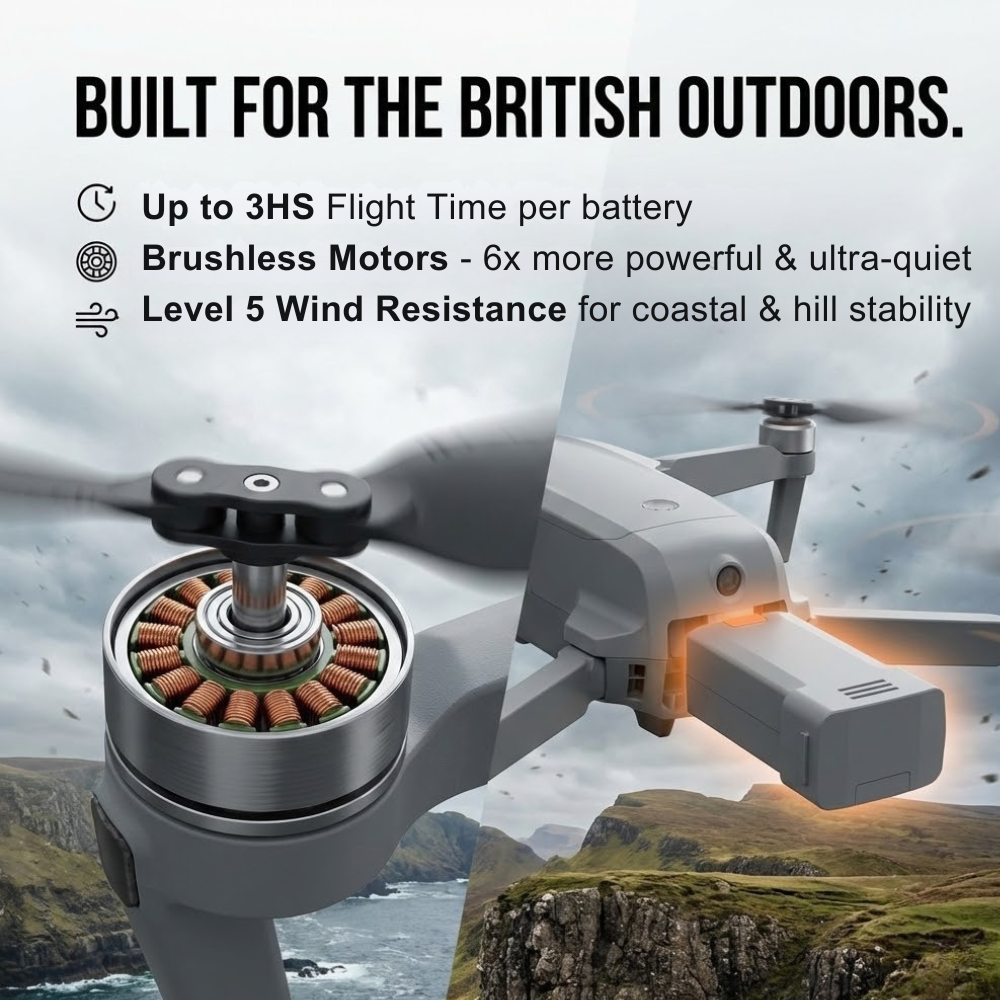 Professionele Camera Drone met 8K Dual Camera en GPS-stabilisatie – Borstelloze Motoren | Sansoti