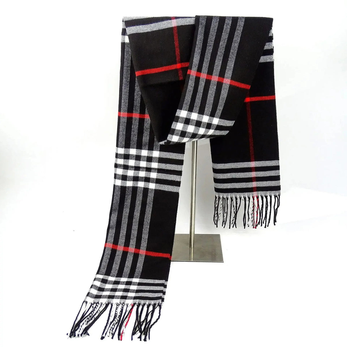 Checked Scarf with Soft Cashmere Touch, Winter Warmth for the Neck, Unisex Accessory for Men and Women, Outdoor | Sansoti