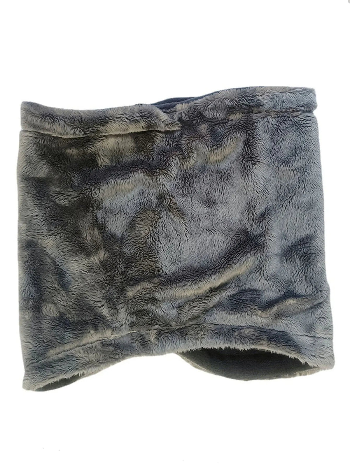 Fleece Bivakmuts met Nekwarmer Verstelbaar Windbestendig Dubbellaags Wintermasker Unisex Zwart Grijs | Sansoti