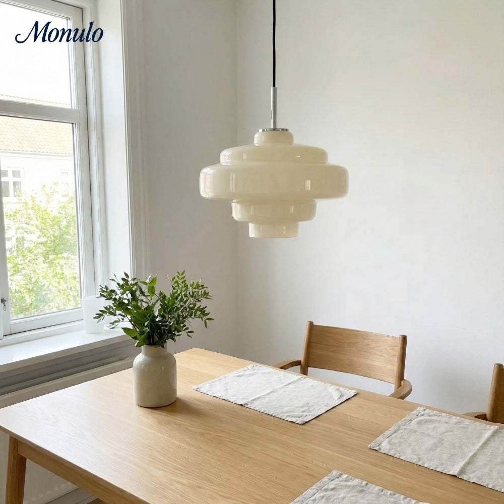 Gekleurde Glazen Hanglamp met Verstelbare Ophanging – Moderne Lichtpunt voor Eetkamer Keuken Woonkamer | Sansoti