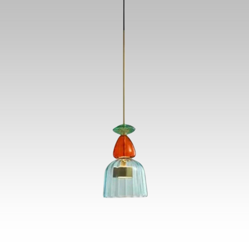 Glazen Hanglamp Gekleurd Glas Verstelbaar 160mm Moderne Verlichting Eetkamer Woonkamer Slaapkamer Design | Sansoti