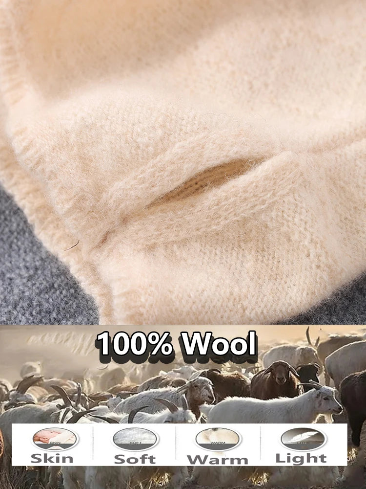 Merino Wool Neck Warmer with Integrated Face Mask Function for Winter Protection Optimal Comfort and Warmth | Sansoti