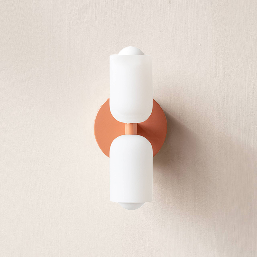 Wall lamp with Double Acrylic Shades – Stylish Up & Down Lighting for Hallway Bedroom Living Room Corridor | Sansoti
