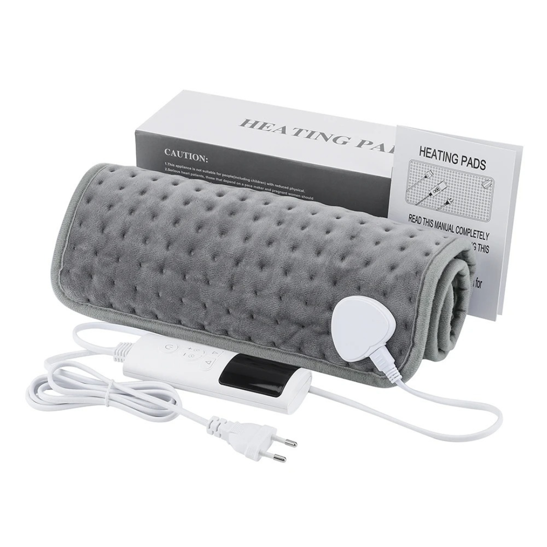 Heating Pad 60×30cm with Timer and 9 Temperature Settings, Heated Microplush for Back, Neck and Shoulders | Sansoti