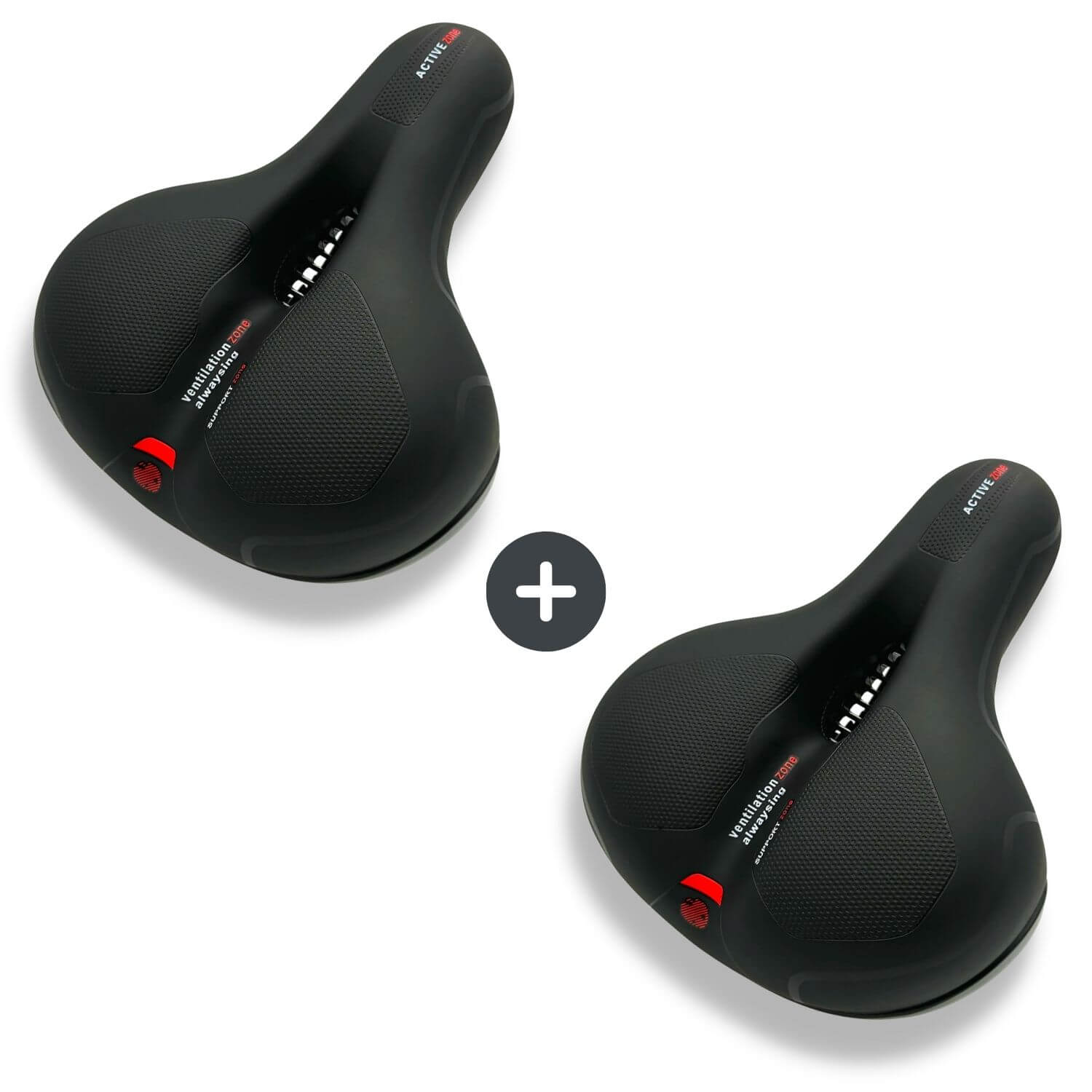 Ergonomisch Fietszadel met Gel-Demping - Comfortzadel voor Langere Fietstochten - Ademend en Drukverlagend - Universele Pasvorm | Sansoti