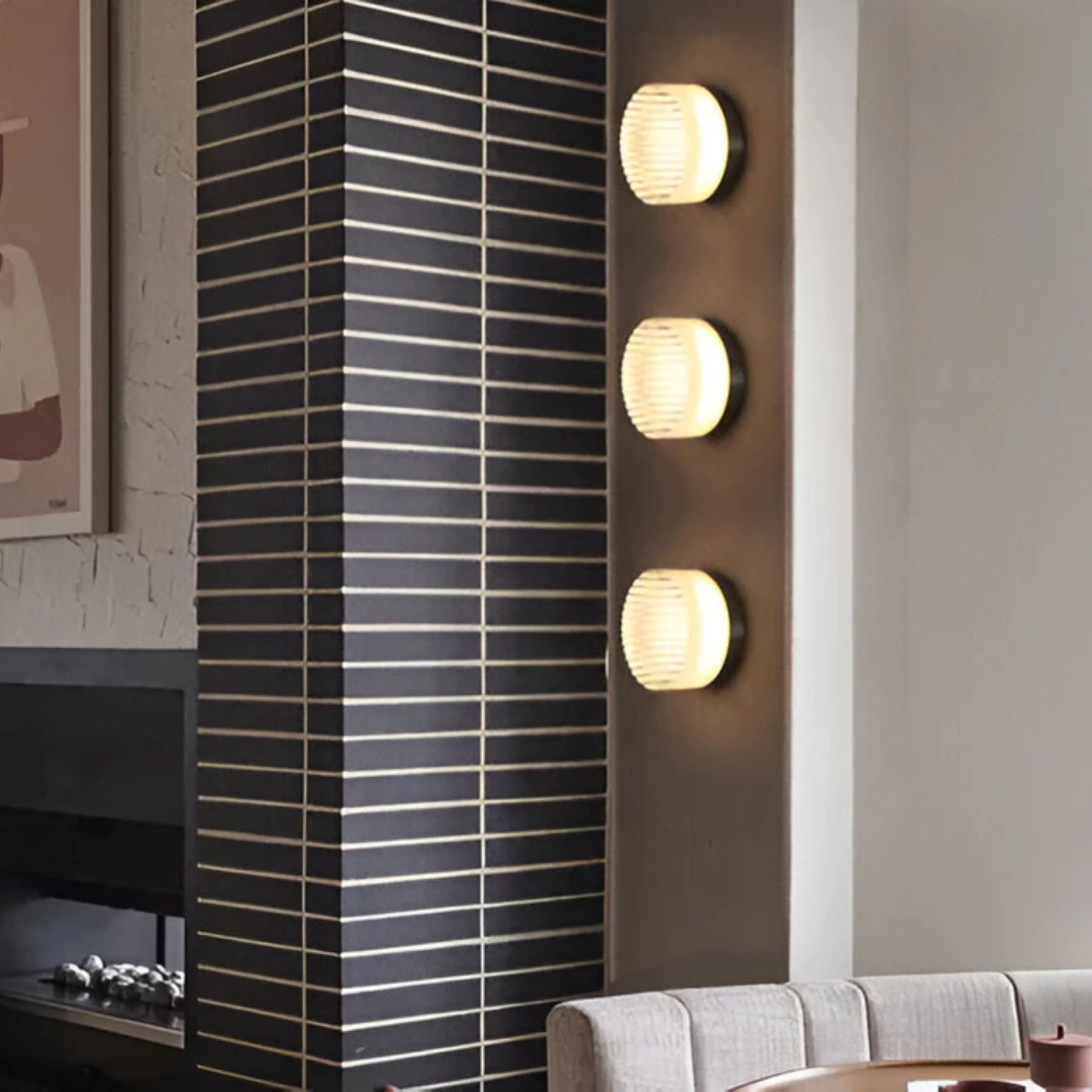 Ambrelo Wandlamp LED 13,5×8 cm Amber Slaapkamer Wandverlichting Modern Minimalistisch Scandinavisch Warm Licht Hal Woonkamer | Sansoti