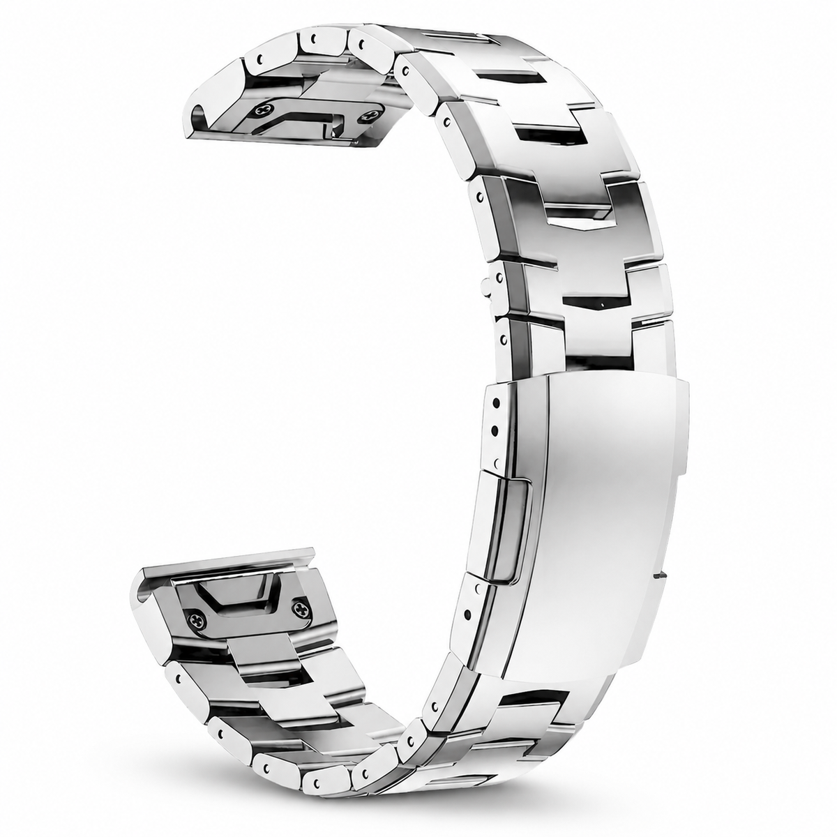 Bracelet à maillons en titane pour smartwatch 22 mm et 26 mm, QuickFit, bracelet de montre sportif en acier et métal | Sansoti