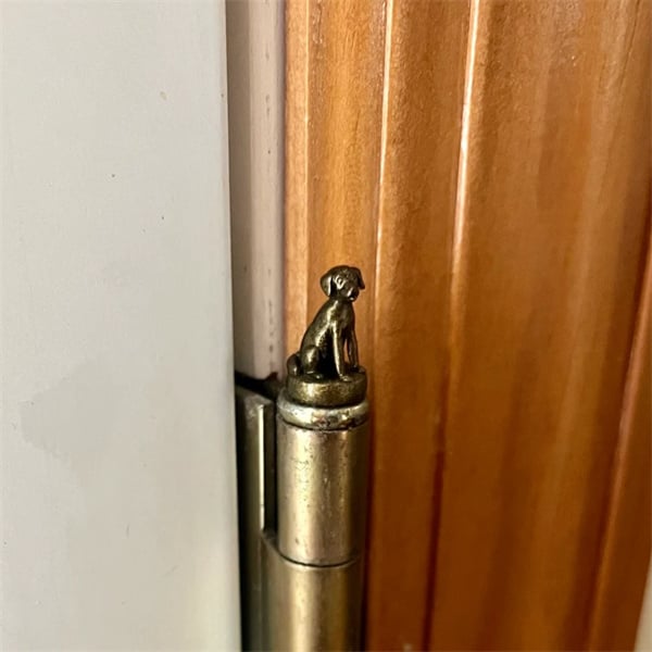 Dekorative Scharnierköpfe mit Vintage-Charme – Magnetisch – Einfache Installation – Bronze-Finish – Türscharnier-Dekoration | Sansoti