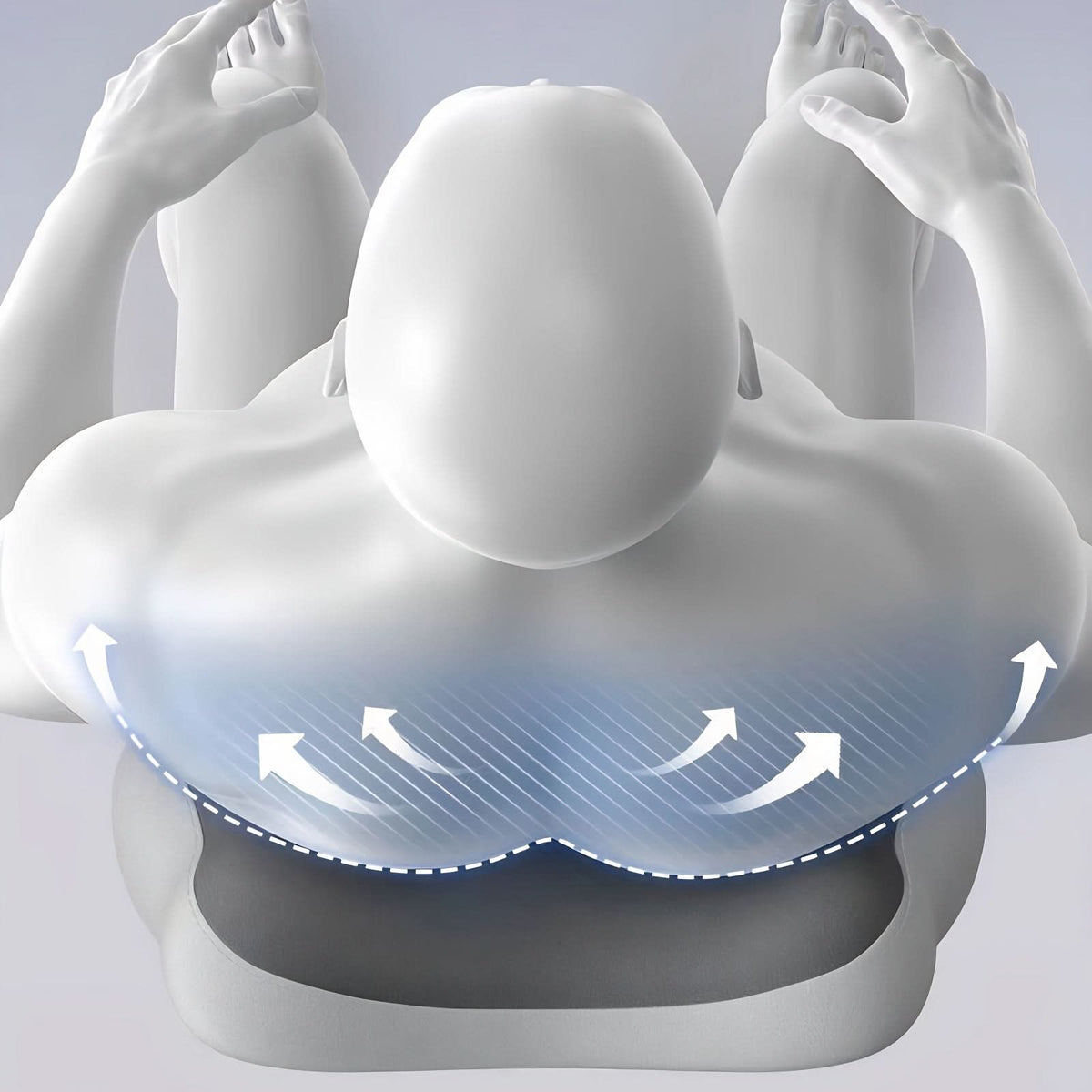 Coussin lombaire portable en mousse à mémoire de forme, soutien ergonomique du dos pour chaise de bureau, voiture, maison et voyage, confort du bas du dos | Sansoti