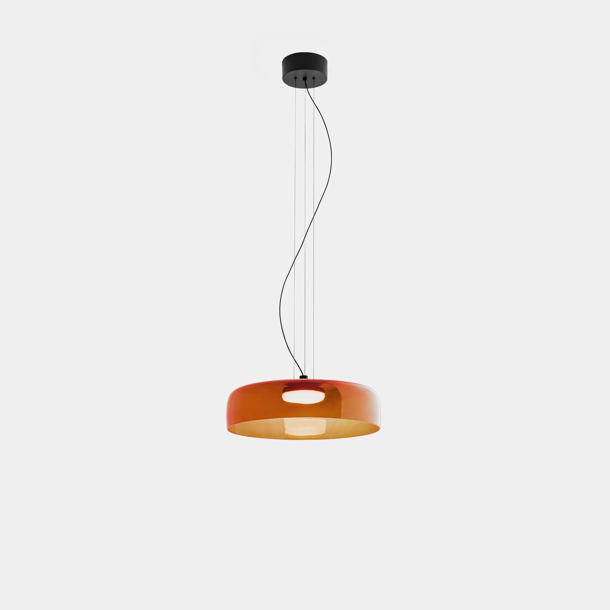 Suspension Verre Design Nordique Superposé 1 2 3 Niveaux Orange Vert Gris Salle à Manger Cuisine Salon Suspension Lumière Chaude LED Réglable