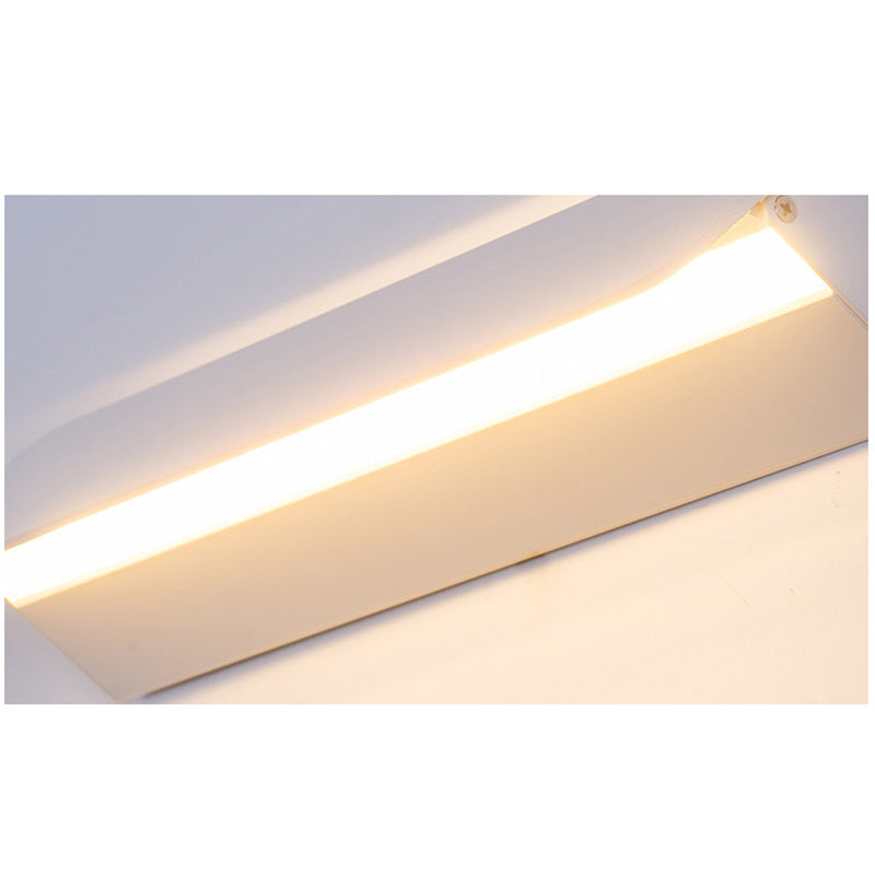 Adjustable LED Wall Light Metal White Indoor Modern Design for Living Room Dining Room Hallway Lighting Fixture | Sansoti