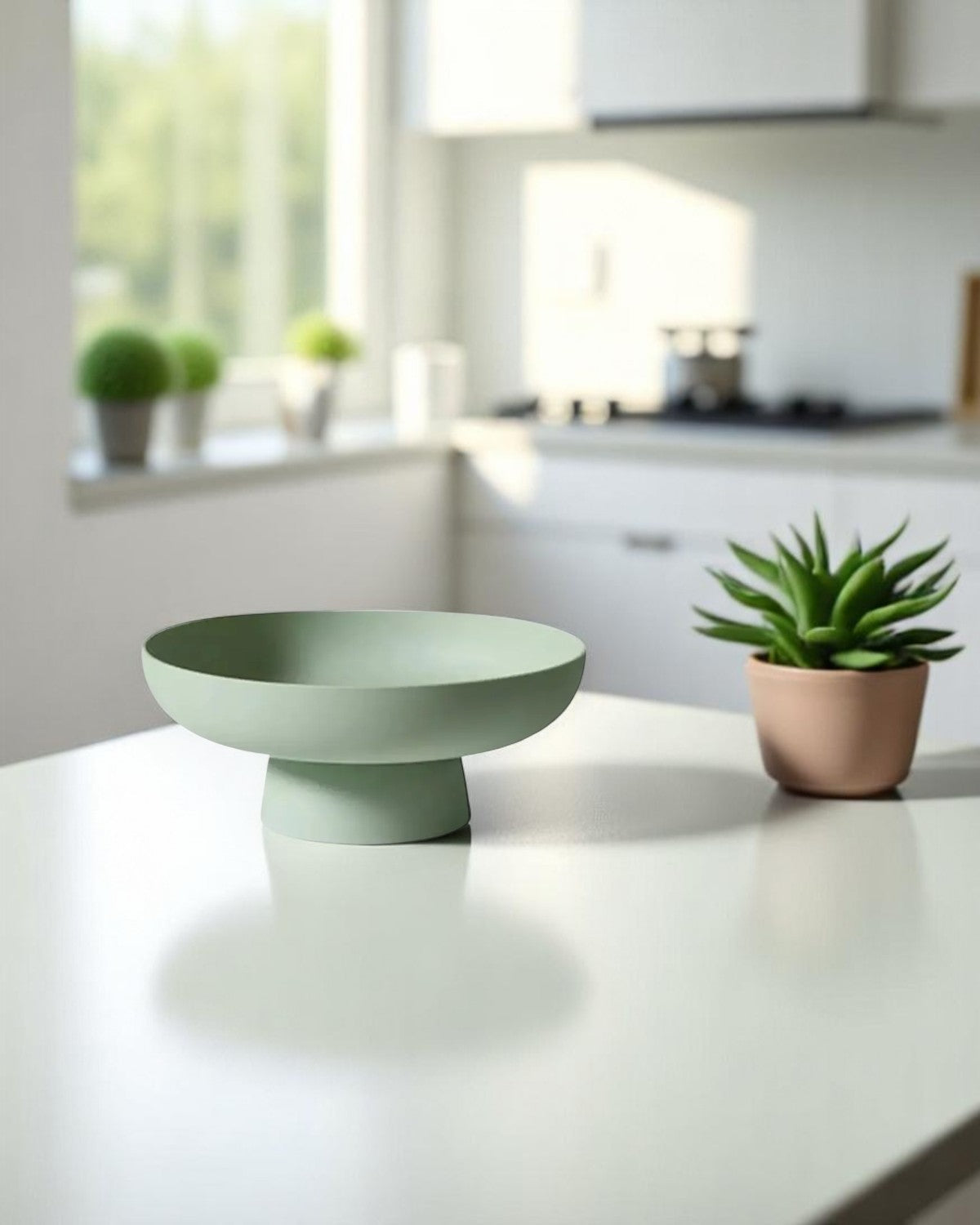 Vintage Serveerkom Retro Stijl Pastelkleuren Keramiek Grote Schaal Salade Ontbijt Scandinavisch Interieur Tafelaccessoire | Sansoti
