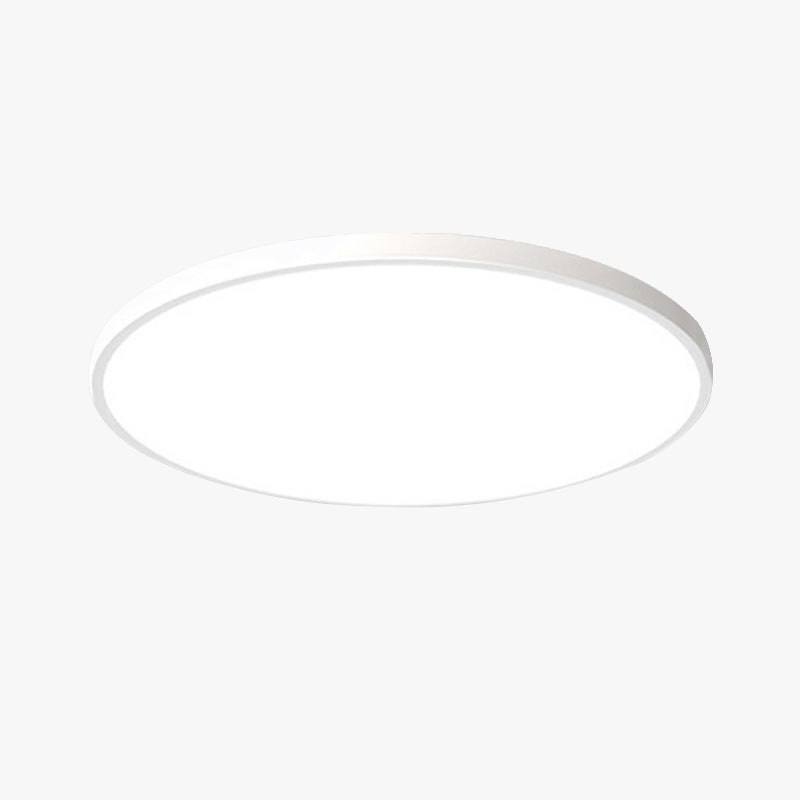Round LED Bathroom Ceiling Light IP54 Splashproof 23-37cm White Black Adjustable Light Color Modern Design | Sansoti
