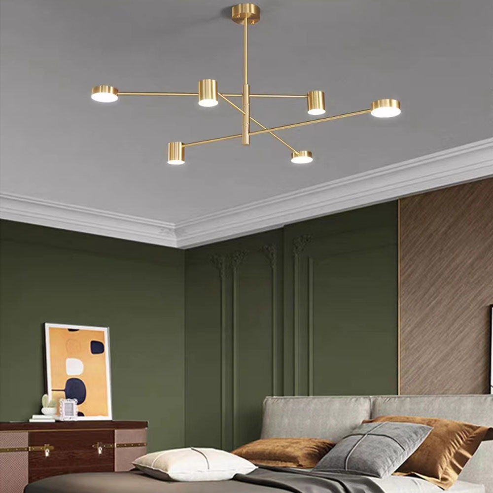Industriële Hanglamp Takstructuur Metaal LED Verlichting Woonkamer Slaapkamer Eetkamer Modern Zwart Goud | Sansoti
