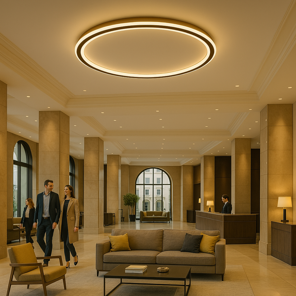 Dimbare LED Plafondlamp Rond Warm Wit 3000K Aluminium Acryl Woonkamer Eetkamer Gang Modern Minimalistisch Design | Sansoti