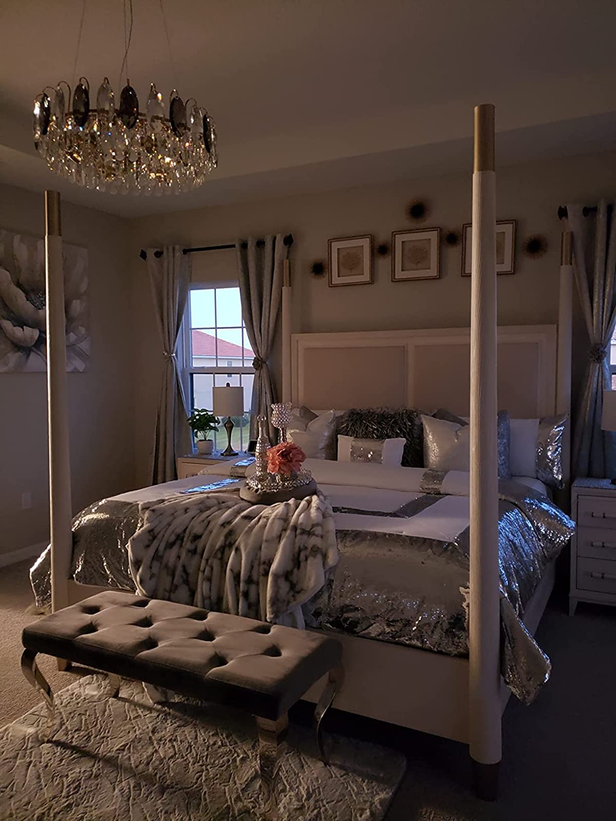 Moderne Kristallen Kroonluchter Set voor Woonkamer en Eetkamer | Sansoti