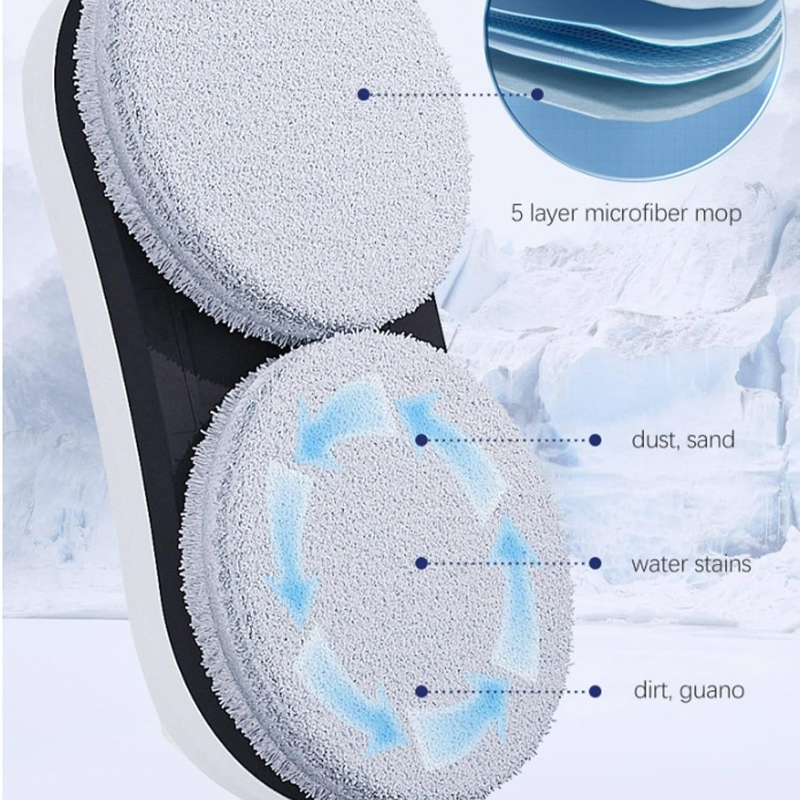 Automatic Window Cleaning Robot with Spray Function and Safety Sensors for Windows Mirrors and Tiles | Sansoti